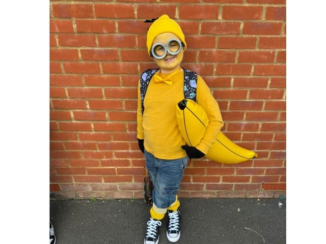 If you like Despicable Me, you will appreciate this costume. What a brilliant Minion outfit!