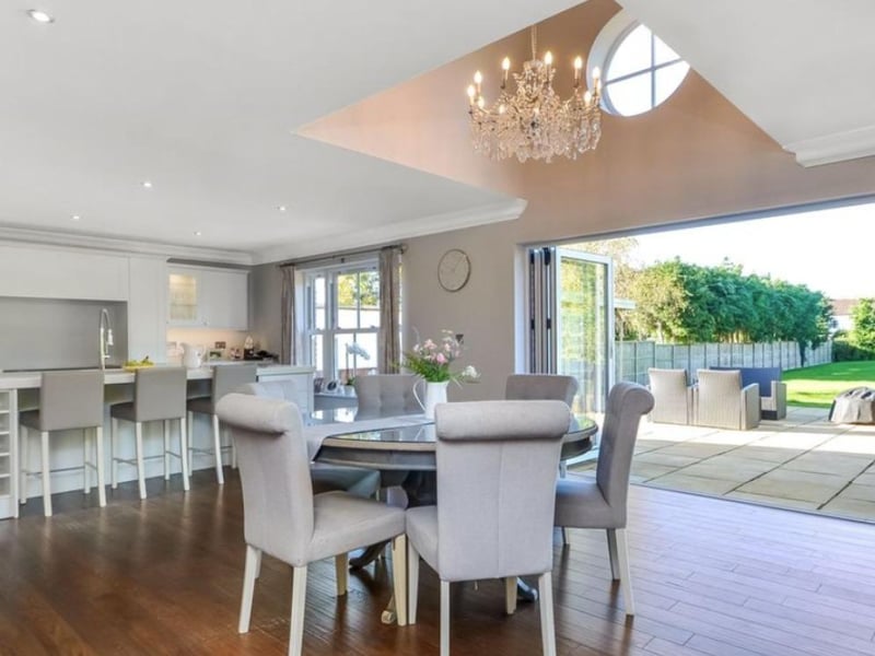 The kitchen-diner is open plan and goes through to the garden area making it a light and contemporary space.