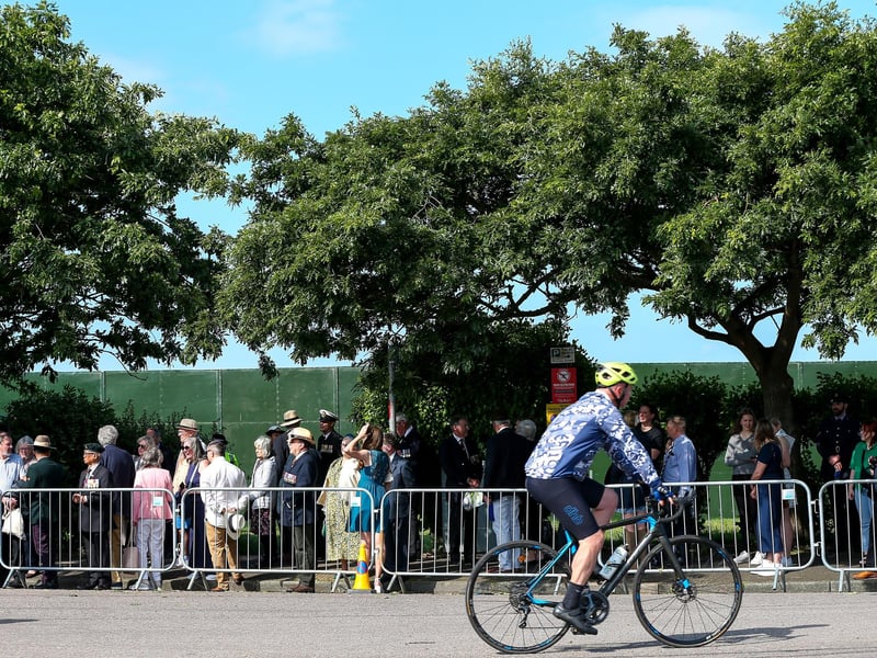 Queues at the D-Day 80 national commemorative event.Picture: Chris Moorhouse (050624-027)
