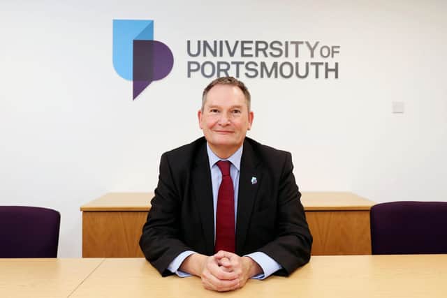 Vice-chancellor of the University of Portsmouth, professor Graham Galbraith, is in support of the police's action and has suspended the student pending the university's own disciplinary procedures.
      
Picture: Chris Moorhouse