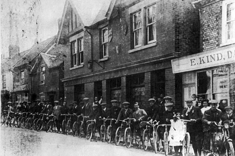 All set for a  day's cycling from the Brown Jug pub in East Street, Havant.