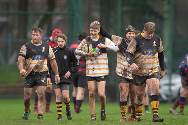 Portsmouth 2nds pull another try back but they were well beaten in the end at city rivals US Portsmouth. Picture: Keith Woodland