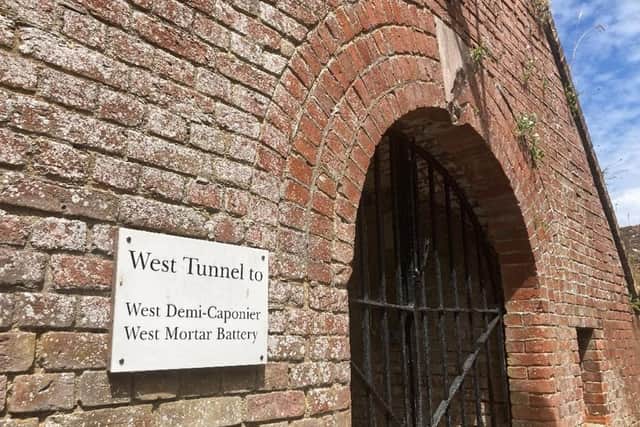 The entrance to the West Tunnel at Fort Nelson, which will be opened to the public as part of Heritage Open Days
