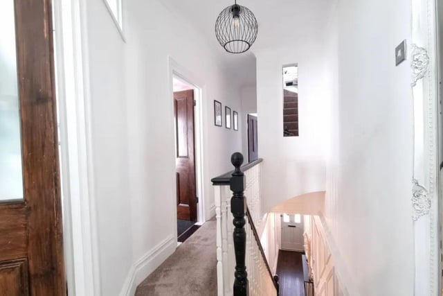 The listing says: "The accommodation is arranged over three floors and comprises; hallway, living room, dining room, kitchen/ breakfast room, cloakroom, utility room and family room on the ground floor with three bedrooms and family bathroom on the first floor with a loft room on the top floor."