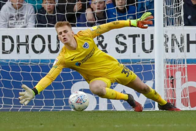 Pompey keeper Alex Bass. Picture: Simon Davies