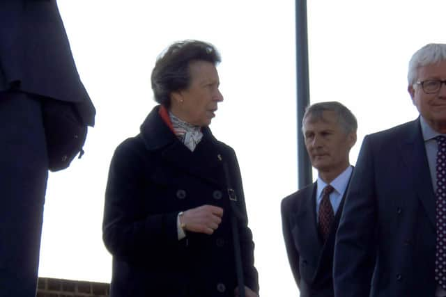 Princess Anne visiting the D-Day Story museum in Southsea, April 21, 2022. Picture: Karen Davis-Duncan