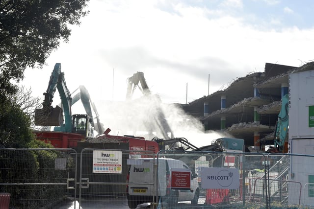 Updated pictures of Osborn Road Car Park demolition on Friday, February, 2, 2024. 

Picture: Sarah Standing (020224-6302)