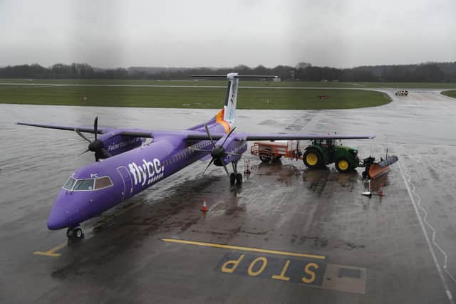 A Flybe plane at Southampton Airport. Picture: Andrew Matthews/PA Wire