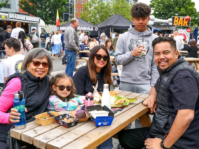 The Lapinid family. British Street Food awards at Gunwharf Quays, Portsmouth Picture: Chris  Moorhouse (080624-26)