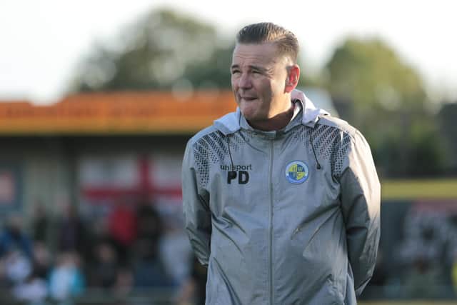Hawks manager Paul Doswell wants to bring in a group of youngsters hungry to make an EFL return. Photo by Dave Haines