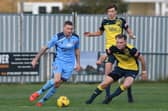 Lee Wort on the ball for AFC Portchester during September's FA Vase loss at Moneyfields.

Picture: Neil Marshall