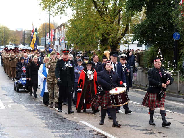 People in Havant turned out in huge numbers to pay their respects on Remembrance Sunday.

Picture: Sam Stephenson.