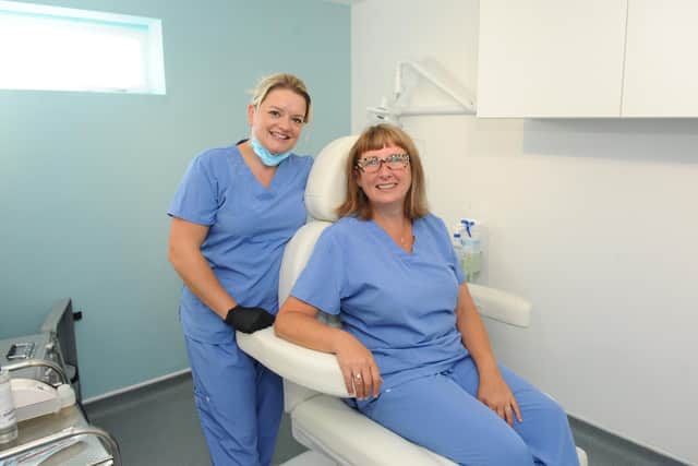 Owners of Forever Young Dental & Aesthetics Rebekah Lemmon, 39, left, and Nikee Coombs, 48
Picture: Sarah Standing (180920-4156)