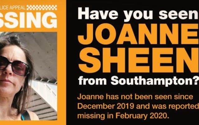 Jo Sheen has been missing for two years. Pic Hants police