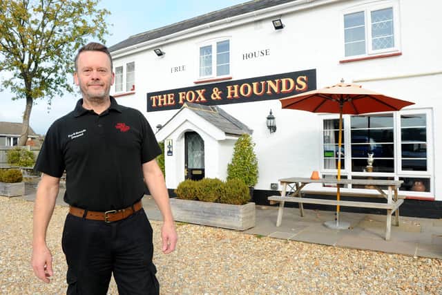 Landlord Steve Pratt of The Fox & Hounds pub in School Lane, Denmead, has apologised for a comment made on Facebook which was branded 'racist'. 
Picture: Sarah Standing (180807-7850)