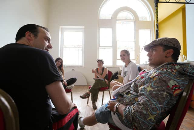 In rehearsal for Wonderland. Picture: Chris Moorhouse (110621-23)