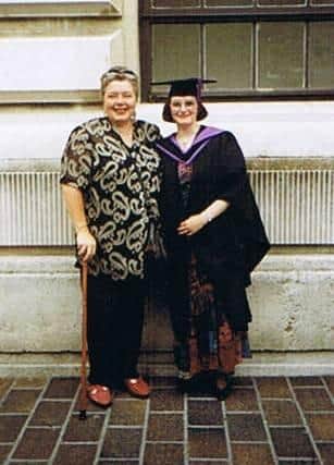 Janet and Louise at Louise's graduation.