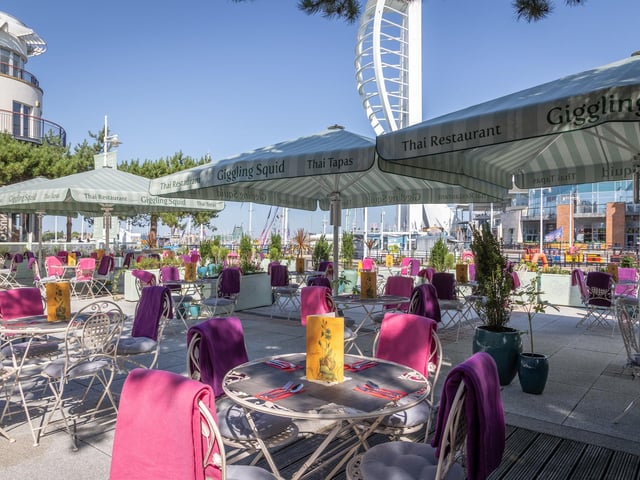 Giggling Squid will be officially opening the doors of its brand new venue in Gunwharf Quays on July 30. The former Loch Fyne site has been transformed into a botanical paradise with exceptional decor. Picture: Giggling Squid