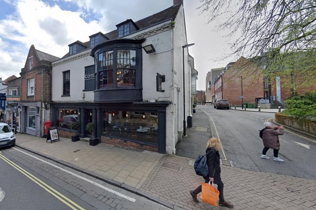 Cote Brasserie, Winchester High Street, is one of the trendiest venue in Hampshire, according to OpenTable.
