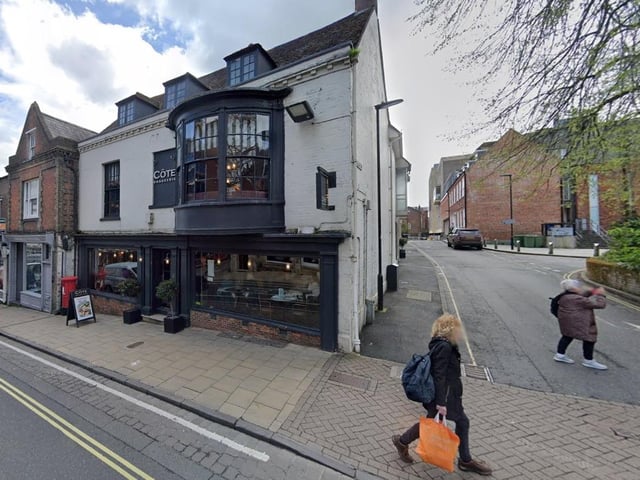 Cote Brasserie, Winchester High Street, is one of the trendiest venue in Hampshire, according to OpenTable.