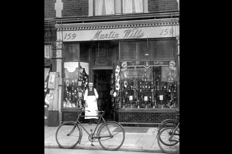 Martin Wills shoe shop in Fawcett Road, Southsea which was destroyed in the blitz of January 10, 1941.
