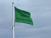 The flag, installed by local environmental campaigners.

Picture: Jerry Widdowson
