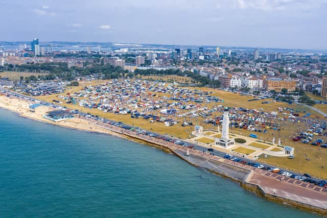 Ariel view of the previous Beach Dubbin car show that has taken place.
Picture credit: Dan Tilsley