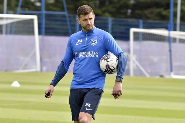 John Mousinho's Pompey vision is taking shape. Picture: Sarah Standing (290623-5732)