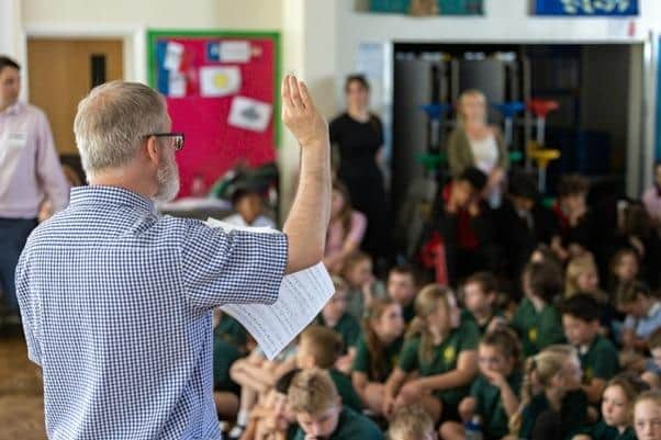 Gareth Hemmings, Director of Music, leads a workshop. Submitted picture