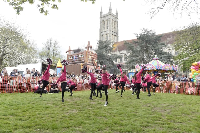 The Abstract Dance troupe performing in the main arena at St Mary's Church in Fratton, Portsmouth, on Monday, May 1.

Picture: Sarah Standing