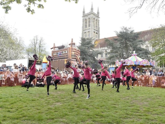 The Abstract Dance troupe performing in the main arena at St Mary's Church in Fratton, Portsmouth, on Monday, May 1.

Picture: Sarah Standing