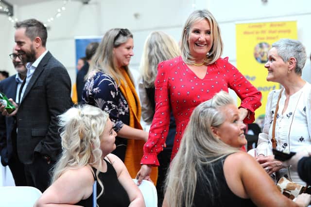 Gosport MP Dame  Caroline Dinenage pictured celebrating local entrepreneurs at the Gosport Business Awards in 2024. Picture: Sarah Standing (230524-9410)