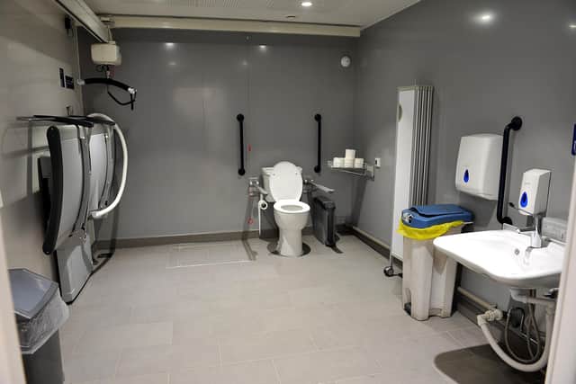 Changing Places facilities offer much more space than disabled toilets. Picture: Steve Robards