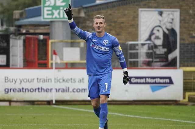 Craig MacGillivray is gunning to return as Pompey's number one following his stunning substitute outing at Stevenage on Saturday. Picture: Jason Brown/ProSportsImages