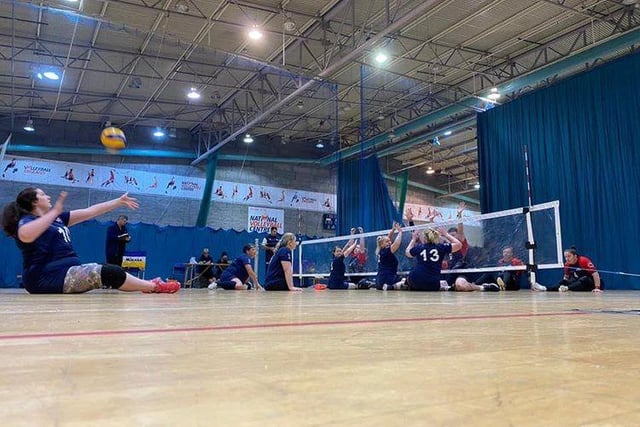 Sitting volleyball is accessible to those of all abilities.