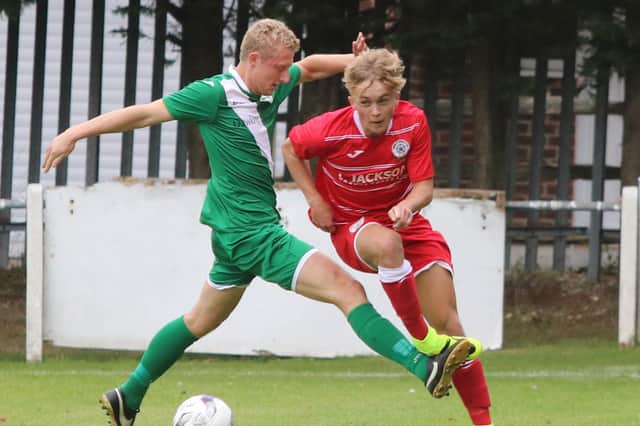 New Hawks loan signing Sam Smart during his stint playing for hometown club Horndean Picture: Habibur Rahman