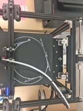 3D printer set up to make a headpiece for coronavirus shield being made by Lee-on-the-Solent tech firm FliteTrak