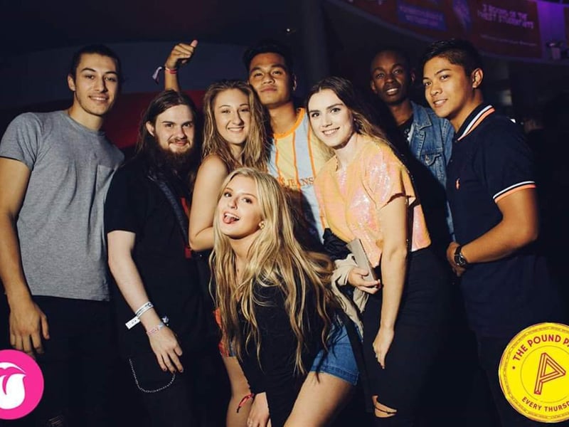 Clubbers at Face on the floor in Pryzm in 2018.