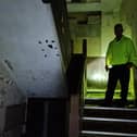 Tony Ferguson and other ghost hunters from Ghost2Ghost explored a former animal research lab, in Military Road, Gosport, that was abandoned.