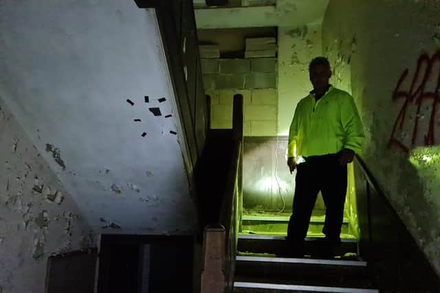 Tony Ferguson and other ghost hunters from Ghost2Ghost explored a former animal research lab, in Military Road, Gosport, that was abandoned.