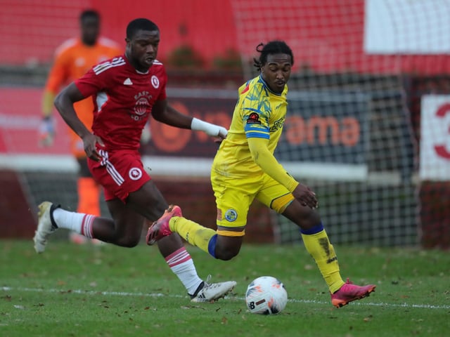 Hawks winger Gianni Crichlow. Picture by Dave Haines