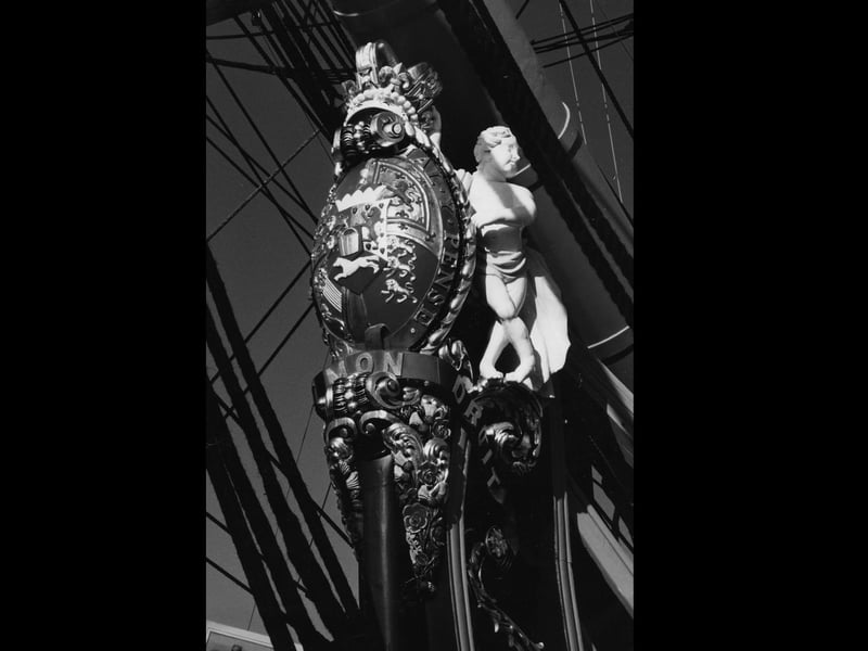 The figurehead on HMS Victory, 1994. The News PP5353