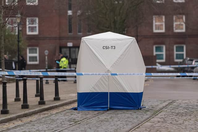 Police launched a major operation after a newborn baby was found dead in Old Commercial Road at the junction with Victoria Street in Buckland on Saturday, January 25 in 2020 at 6.18am. Picture: Keith Woodland (250120-22)
