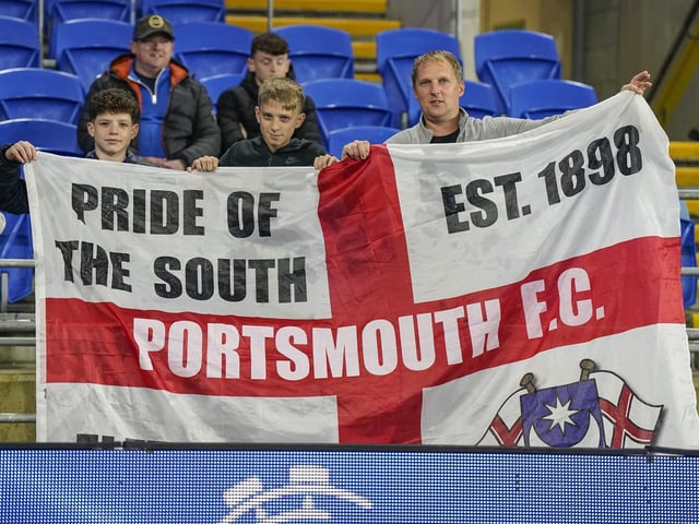 2,413 Pompey fans made the midweek trip to Cardiff.