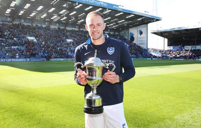 Matt Clarke was the last Pompey player crowned The News/Sports Mail's Player of the Season. Picture: Joe Pepler