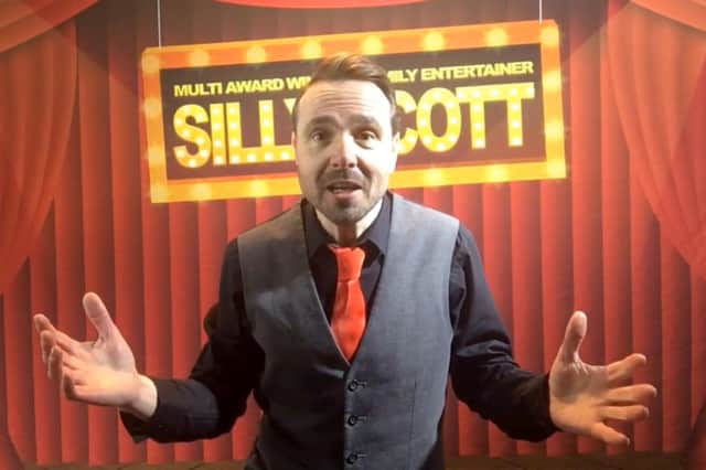 Silly Scott during one of his virtual parties.