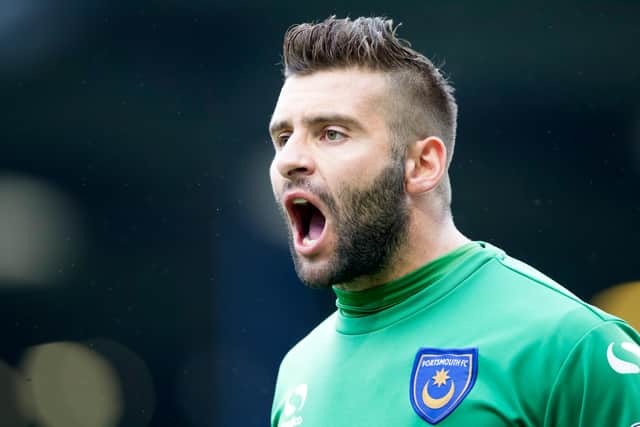 John Sullivan competed with Phil Smith to be Pompey's goalkeeper for the 2013-14 season - but both were ditched after October 2013. Picture: Barry Zee