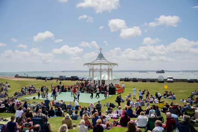 Live at the bandstand in 2019.