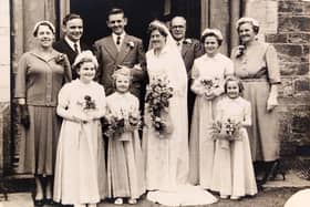 Joy and Maurice Walker on their wedding day in 1956.