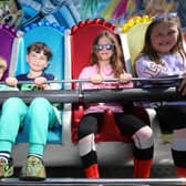 From left, Indy, 3, Theo, 6, Zara, 7, and Mia, 9, on one of the rides. Kidz Island, South Parade Pier, Southsea
Picture: Chris Moorhouse
